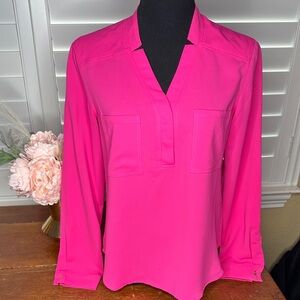 Nine West Women's Fuchsia Pink Blouse